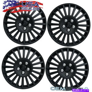 Wheel Covers Set of 4 4 NEW OEMマットブラック15" ハブキャップCHEVROLET CHEVY CENTERホイールセットをカバーFITS 4 NEW OEM MATTE BLACK 15" HUB CAPS FITS CHEVROLET CHEVY CENTER WHEEL COVERS SET