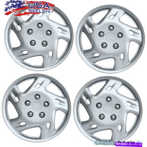 Wheel Covers Set of 4 4 NEW OEM SILVER 15 �n�u�L���b�vDAEWOO SUV CAR CENTER�z�C�[���Z�b�g���J�o�[FITS 4 NEW OEM SILVER 15 HUB CAPS FITS DAEWOO SUV CAR CENTER WHEEL COVERS SET �y���s�A���i�z