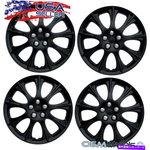 Wheel Covers Set of 4 4�V����OEM�}�b�g�u���b�N15 �n�u�L���b�v�t�B�b�g1999�N����2008�N�̃g���^�\���[���z�C�[���Z�b�g���J�o�[ 4 New OEM Matte Black 15 Hub Caps Fits 1999-2008 Toyota Solara Wheel Covers Set �y���s
