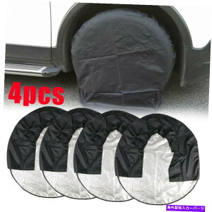 Wheel Covers Set of 4 4zC[^CRVg[[Jy[veN^[̃Zbg32" h^CJo[ 32" Waterproof Tire Covers Set Of 4 Wheel Tyre RV Trailer Camper Sun Protector