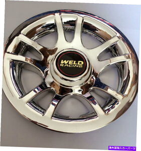 Wheel Covers Set of 4 StJ[gN[nuLbv4̃LbvJo[EFh[VO8" zC[VKZbgtBbg GOLF CART Chrome Hub Cap fits 8" Wheel New Set of 4 Caps Covers Weld Racing gol