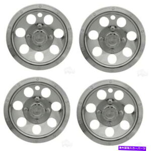 Wheel Covers Set of 4 ���j�o�[�T���E10 �S���t�J�[�g�̃n�u�L���b�v�z�C�[���J�o�[�A4�̃r�[�h���b�NA / T�N���[���Z�b�g Universal 10 Golf Cart Hub Cap Wheel Cover, Beadlock A/T Chrome Set of 4 �y���s�A���i�z