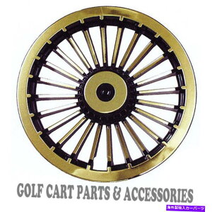 Wheel Covers Set of 4 S[h8" StJ[g̃nuLbv - EZGOACLUB CARA4ւYAMAHAZbgNEWJo[ Gold 8" Golf Cart Hub Caps - EZGO, CLUB CAR, YAMAHA Set of 4 Wheel Covers NEW