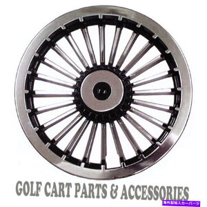 Wheel Covers Set of 4 CHROME 8" ゴルフカートのハブキャップ - EZGO、CLUB CAR、4輪NEWカバーのYAMAHAセット CHROME 8" Golf Cart Hub Caps - EZGO, CLUB CAR, YAMAHA Set of 4 Wheel Covers NEW