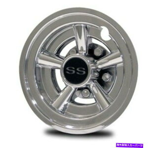 Wheel Covers Set of 4 N[StJ[gSSzC[8" Jo[ - 4̃Zbg Chrome Golf Cart SS Wheel Covers 8" - Set of 4