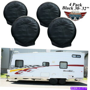 Wheel Covers Set of 4 4 RV�z�C�[���^�C���́A�I�[�g�g���b�N�̎ԃL�����s���O�J�[�g���[���[30�u-32�v���a���J�o�[3B�̃Z�b�g Set of 4 RV Wheel Tire Covers Auto Truck Car Camper Trailer 30-32 Diameter 3B