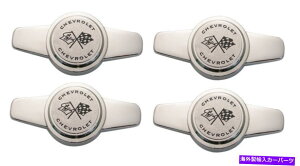 Wheel Covers Set of 4 4�m���@��1962 1963�V�{���[�C���p�����C���[�z�C�[���J�o�[�X�s�i�[�n�u�L���b�v�Z�b�g 1962 1963 Chevy Impala Wire Wheel Cover Spinner Hub Cap Set of 4 Nova �y���s�A���i�z