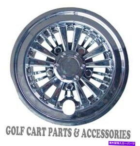 Wheel Covers Set of 4 i4j8" CHROMEStJ[g̃nuLbv - EZGOACLUB CARA4{̃zC[Jo[YAMAHAZbg (4) 8" CHROME Golf Cart Hub Caps - EZGO, CLUB CAR, YAMAHA Set of 4 Wheel Covers