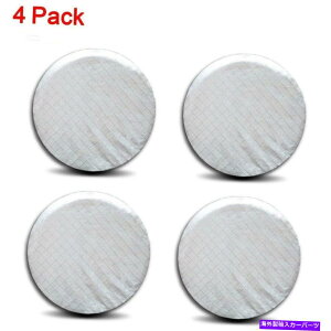 Wheel Covers Set of 4 4PCS�z�C�[���^�C���́A27 �w�x�f�B�A��26 �̂��߂�RV�g���[���[�J���y�[���ԃg���b�N�J�o�[�̃Z�b�g Set of 4PCS Wheel Tire Covers RV Trailer Camper Car Trucks For 26 to 27'' Dia �y���s�A���i