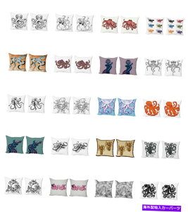 Wheel Covers Set of 4 4̃TCỸ\t@[̂߂2xbhAmbesonne^RqCNbVJo[Zbg Ambesonne Octopus Nautical Cushion Cover Set of 2 for Couch and Bed in 4 Sizes