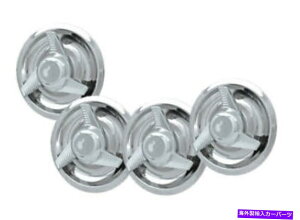 Wheel Covers Set of 4 4�̃V�{���[GM�����[�z�C�[���Z���^�[�n�u�L���b�v�̃Z�b�g3�g���CBAR�����^�L���b�v�J�o�[�����O Set of 4 Chevy GM Rally Wheel Center Hub Caps 3 Tri-BAR Sleek Cap Cover Rings