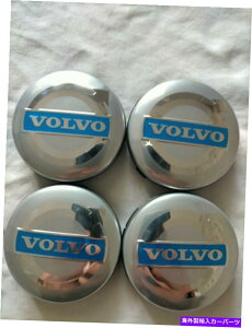 Wheel Covers Set of 4 4{̃Jo[̃zC[Z^[Lbv64~[gZbǵA{{BLUẼSRIMŜ߂̓K܂ Wheel Rim Center Caps 64mm Set of 4 Covers Fit For Volvo BLUE LOGO RIMS
