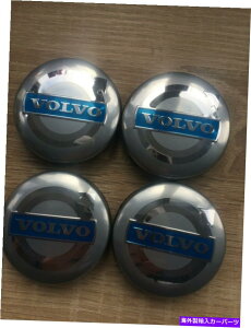 Wheel Covers Set of 4 4{̃Jo[̃zC[Z^[Lbv64~[gZbǵA{{BLUẼSRIMŜ߂̓K܂ Wheel Rim Center Caps 64mm Set of 4 Covers Fit For Volvo BLUE LOGO RIMS