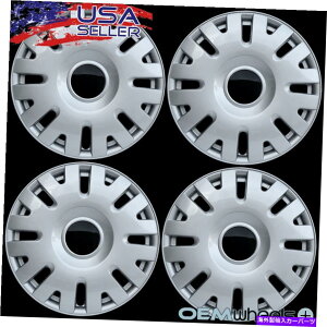 Wheel Covers Set of 4 4 NEW OEM SILVER 15 �z�C�[���L���b�v�́AGEO���g��PRIZM TRACKER CENTER�z�C�[���J�o�[�Ƀt�B�b�g 4 NEW OEM SILVER 15 HUBCAPS FITS GEO METRO PRIZM TRACKER CENTER WHEEL COVERS �y���s�A���i�z