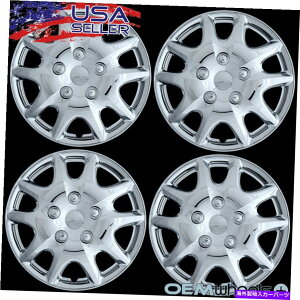Wheel Covers Set of 4 4 NEW OEM CHROME 14" nuLbvDAEWOO SUV FWD CAR ABS CENTERzC[Jo[ZbgɃtBbg 4 NEW OEM CHROME 14" HUB CAPS FITS DAEWOO SUV FWD CAR ABS CENTER WHEEL COVER SET