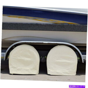 Wheel Covers Set of 4 Rv�̃I�[�g�g���b�N�̂��߂�4�{�̃I�b�N�X�t�H�[�h�h���L�����o�X�z�C�[���^�C���̃J�o�[��TCP�O���[�o���Z�b�g Tcp Global Set Of 4 Oxford Waterproof Canvas Wheel Tire Covers For Rv Auto Truck