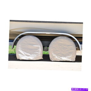 Wheel Covers Set of 4 RV�I�[�g�g���b�N�J�[�L�����p�[�g���̂��߂�4�{�̃L�����o�X�z�C�[���^�C���J�o�[��TCP�O���[�o���Z�b�g... TCP Global Set of 4 Canvas Wheel Tire Covers for RV Auto Truck Car Camper Tra...