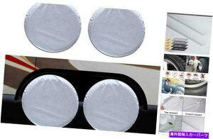 Wheel Covers Set of 4 g[[LsOJ[AfAANXzC[Jo[h߂44wRV^CJo[Zbg Four-Layer RV Tire Cover Set of 4 for Trailers Camper, Dual Axle Wheel Cover Su