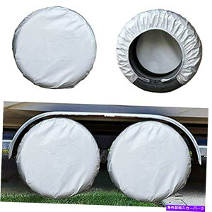 Wheel Covers Set of 4 Rv̓gxg[[LsOJ[rj[֗p4̃ZbgKaymelw̃^CJo[A Kayme Four Layers Tire Covers Set Of 4 For Rv Travel Trailer Camper Vinyl Wheel,
