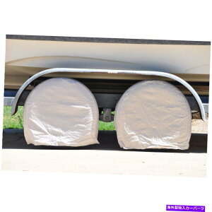 Wheel Covers Set of 4 RV�I�[�g�g���b�N�J�[�L�����p�[�̂��߂�4�{�̃L�����o�X�z�C�[���^�C���J�o�[��TCP�O���[�o���Z�b�g28 TCP Global Set of 4 Canvas Wheel Tire Covers for RV Auto Truck Car Camper to 28