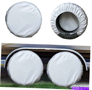 Wheel Covers Set of 4 Rv̓gxg[[LsOJ[rj[֗p4̃ZbgKaymelC[^CJo[ Kayme Four Layers Tire Covers Set Of 4 For Rv Travel Trailer Camper Vinyl Wheel