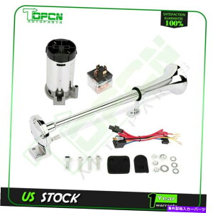 Train Horn 150DB 12VVOgybgGA[z[RvbT[Lbg̃odԎԂ̃gbÑ{[g 150DB 12V Single Trumpet Air Horn Compressor Kit For Van Train Car Truck Boat