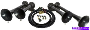 Train Horn HornBlastersVbJ[XLgbNpGNXgEhdԃGAz[Lbg - 150fVxRpNg HornBlasters Shocker XL Extra Loud Train Air Horn Kit for Truck - 150 dB Compact