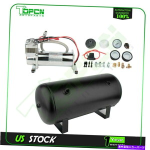 Train Horn 5 GALC^N200psïk@̗ԃz[J[VXeLbg12V 5 GAL Air tank And 200 psi Compressor For Train Horn Car System Kit 12V