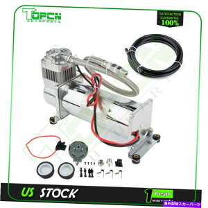 Train Horn dԃẑ߂200psĩGARvbT[12Viv΃[^[z[XLbg 200 Psi Air Compressor 12V Permanent Magnetic Motor Hose Kit For Train Horns