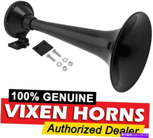 Train Horn �g���b�N/��/ SUV�pVIXEN HORNS�d�ԃG�A�z�[���g�����y�b�g�u���b�N���E�h�T�E���h�f�V�x���� VIXEN HORNS Train Air Horn Trumpet Black for Truck/Car/SUV Loud Sound dB Large �y���s�A���i�z