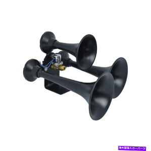 Train Horn HornBlasters AH-C3B���j�o�[�T���E�X���[�`���C���A�E�g���[�u���b�N�d�ԃz�[�� HornBlasters AH-C3B Universal Three Chime Outlaw Black Train Horn �y���s�A���i�z
