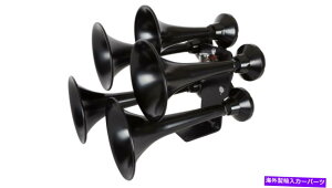Train Horn �Z�~���^�g���b�N�pHornBlasters�J�g���[�i5�g�����y�b�g���E�h�g���C���G�A�z�[���Z�b�g HornBlasters Katrina 5 Trumpet Loud Train Air Horn Set for Semi or Large Truck �y���s�A���i�z