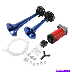 Train Horn X[p[吺12V 178DBԃI[goCGAz[gCRvbT[LbgfAgybg Super-loud 12V 178DB Car Motorcycle Air Horn Train Compressor Kit Dual Trumpet