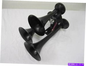 Train Horn LOUD BLACK 12VGA[gybgz[gCz[O3gvMEGAgbN{[g152fVx BLACK 12v Air Trumpet Horns Train Horn Three 3 Triple MEGA Truck Boat 152db LOUD