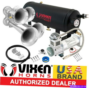 Train Horn gbN//sbNAbvEhVXe/1.5GGA^N/ 200psi / 4gybĝ߂̗ԃz[Lbg Train Horn Kit for Truck/Car/Pickup Loud System /1.5G Air Tank/200psi/4 Trumpets