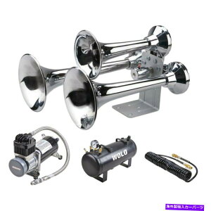 Train Horn Wolo�V�x���A�G�N�X�v���X�I���{�[�h�G�A�V�X�e�����b�g�v���N���[�����͂ȓd�ԃz�[�� Wolo Siberian Express Pro Chrome Powerful Train Horn w On-Board Air System