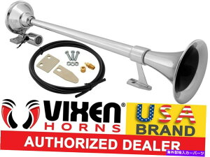 Train Horn ���E�h�T�E���h12 / 24V�g���b�N/�����ԗpVIXEN HORNS�d�ԃG�A�z�[���g�����y�b�g�N�������b�L VIXEN HORNS Train Air Horn Trumpet Chrome Plated for Truck/Car Loud Sound 12/24v �y���s�A���i�z