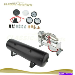 Train Horn 3MGA^N12V 200vTCRvbT[I{[hVXeLbg̓dԃgbNz[ 3 Gal Air Tank 12V 200 Psi Compressor Onboard System Kit For Train Truck Horn