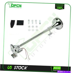 Train Horn ���E�h�V���O���g�����y�b�g��ԃZ�~�{�[�g�G�A�z�[��25 �����O�L�b�g/�R�[���J�o�[��w Loud Single Trumpet Train Semi Boat Air Horn 25 Long Kit w/ Cone Cover �y���s�A���i�z