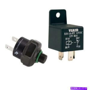 Train Horn HornBlastersGA[z[RvbT[̓XCb`Lbgw / 12V 40A[90?120 PSI HornBlasters Air Horn Compressor Pressure Switch Kit w/ 12V 40A Relay 90-120 PSI