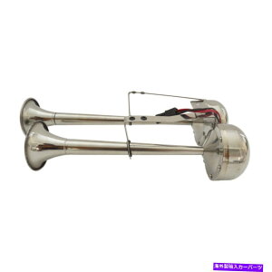 Train Horn 128DB 2 /fA吺Ńgybgdԃz[ChromẽgbN}{[g12V 128DB 2/Dual Loud Trumpet Electric Train Horn Chrome For Truck Marine Boat 12V