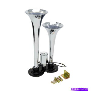 Train Horn odԎԂ̃gbN150fVx̂߂12V / 24VfAgybgGA[z[RvbT[Lbg 12V/24V Dual Trumpet Air Horn Compressor Kit for Van Train Car Truck 150dB