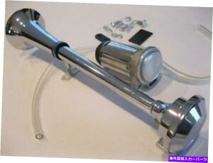 Train Horn �g�����y�b�g�G�A�z�[���L�b�g12V�Z�~�{�[�g125 DB�R���v���b�T�[���b�g15 CHROME���^�� Trumpet Air Horn Kit 12V Semi Boat 125 DB 15 CHROME Metal w Compressor