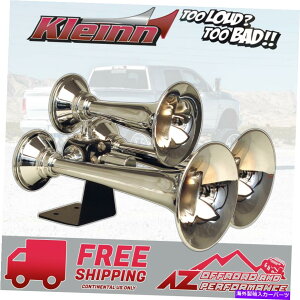 Train Horn NbLgybgKleinnGAz[f501gvz[gC Kleinn Air Horn Model 501 Triple Train Horn with Chrome Plated Trumpets