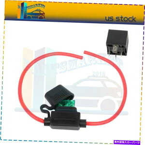 Train Horn dԃGAz[RvbT[p30AChq[Y4s12V[Lbg 4-Pin 12V Relay Kit with 30A Line Waterproof Fuse for Train Air Horn Compressor