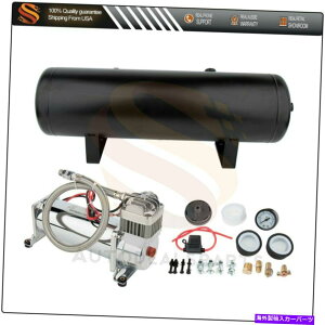 Train Horn 12V 200PSIRvbT[3G^NGAz[Lbg̃gbNJ[ԃEhVXe 12V 200PSI Compressor 3G Tank Air Horn Kit For Truck Car Train Loud System