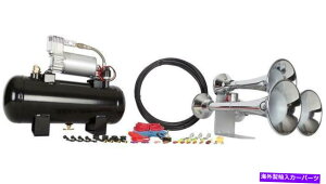 Train Horn HornBlastersAEg[N[127Hdԃz[Lbg HornBlasters Outlaw Chrome 127H Train Horn Kit