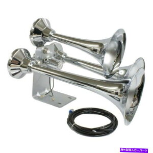 Train Horn gvgybgׂẴ^GAz[ - `MK IgbNRVdԃGAz[ - N[ Triple Trumpet All Metal Air Horns - Kong MK I Truck RV Train Air Horn - Chrome