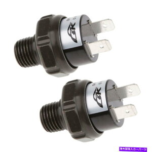Train Horn 2Pack 12Vgybgdԃz[RvbT[GA[̓XCb`NPT1 / 4 70 -100PSI 2Pack 12V Trumpet Train Horn Compressor Air Pressure Switch NPT1/4 70 -100PSI