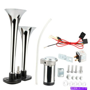 Train Horn UNIVERSAL 12V LOUD DUAL�g�����y�b�gTRAIN AIR HORN SYSTEM KIT CAR TRUCK COMPRESSOR UNIVERSAL 12V LOUD DUAL TRUMPET TRAIN AIR HORN SYSTEM KIT CAR TRUCK COMPRESSOR �y���s�A���i�z